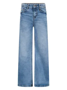 Pantalone jeans largo stretch Celeste Wide