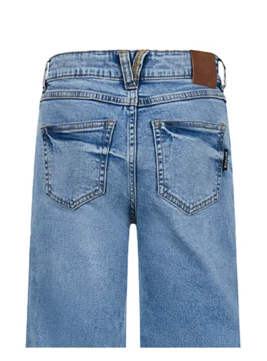 Pantalone jeans largo stretch Celeste Wide