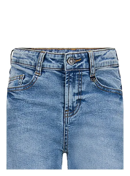 Pantalone jeans largo stretch Celeste Wide