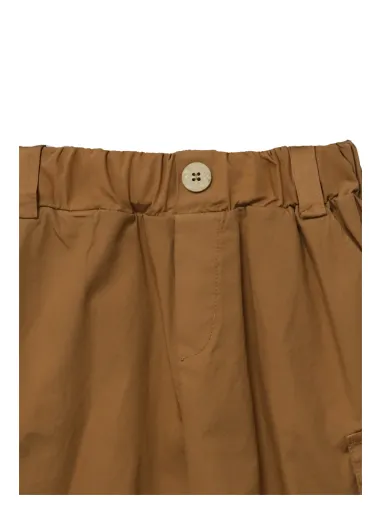 Poplin bermuda trousers