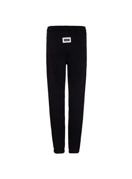 FLEECE PANTS JUNIOR UNISEX Black - MSGM KIDS