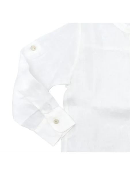 LINEN SHIRT FIORILE WHITE - FIORILE