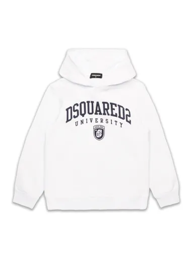 WHITE HOODIE - DSQUARED