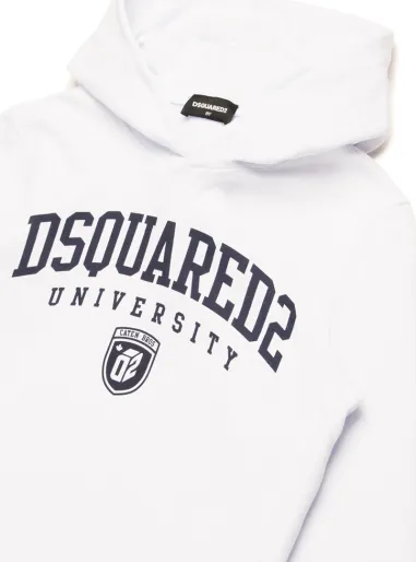 WHITE HOODIE - DSQUARED
