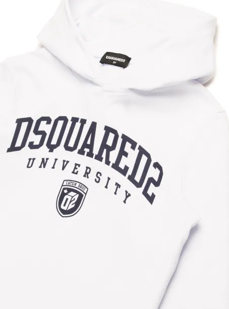 WHITE HOODIE - DSQUARED