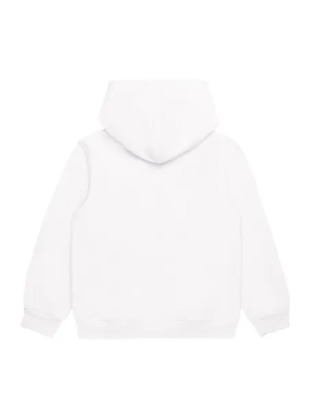 FELPA CON CAPPUCCIO BIANCO