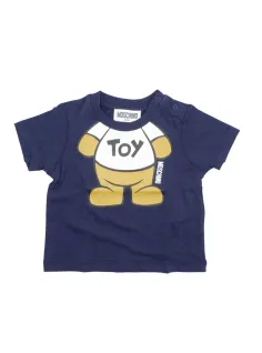 T-SHIRT OPTIC WHITE - MOSCHINO KIDS