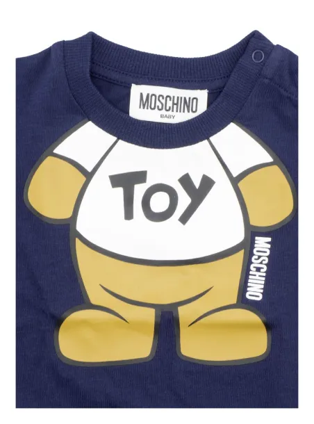 T-SHIRT OPTIC WHITE - MOSCHINO KIDS