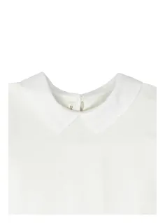 White sweatshirt with collar 2