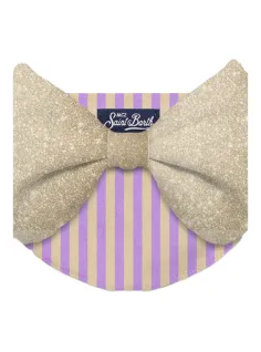 Madame slip swimsuit with lurex stripes bow 2