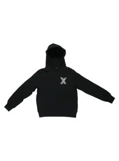 FELPA CON CAPPUCCIO NERO