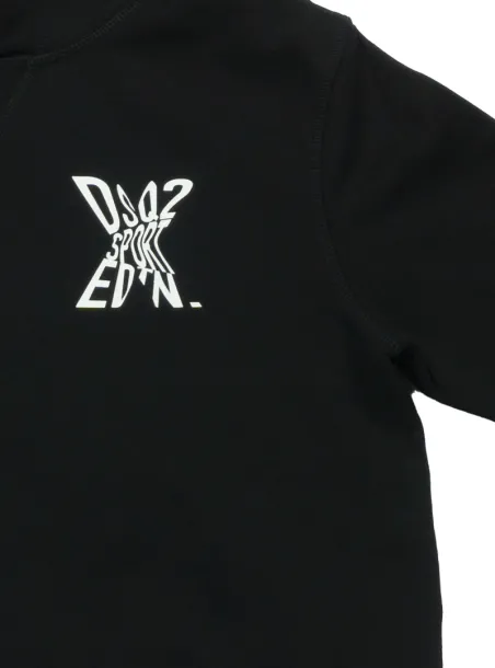 BLACK HOODIE - DSQUARED