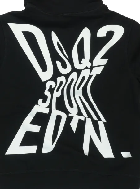 BLACK HOODIE - DSQUARED