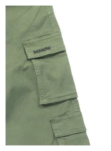 Pantalone cargo gabardine verde