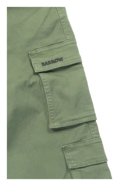 Pantalone cargo gabardine verde