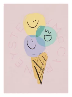 T-Shirt cono gelato tre gusti 2