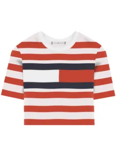 Girls Striped Flag Tee - Tommy Hilfiger Kids