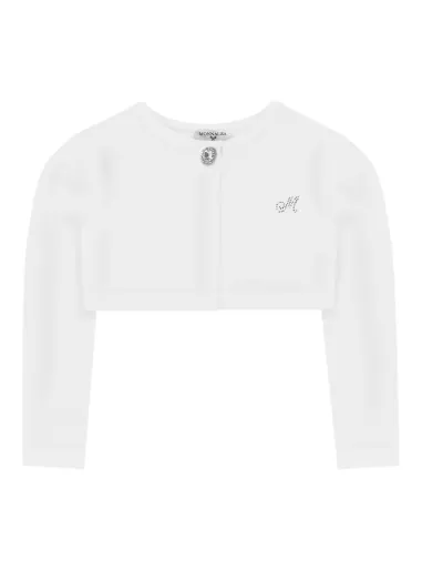 Cardigan Neonata Bianco - Monnalisa