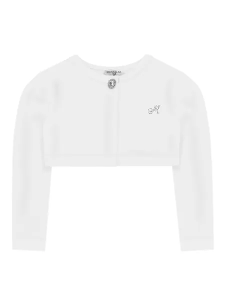 Cardigan Neonata Bianco - Monnalisa