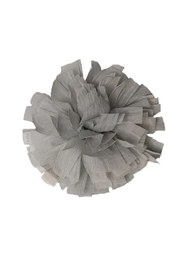 GIrls grey chiffon flower brooch by Caffè d'orzo