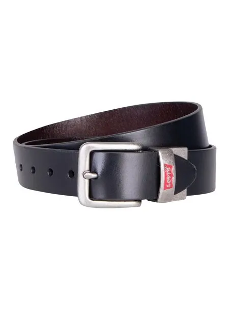 Reversible leather belt Black/Brown