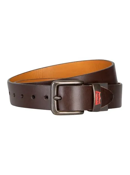 Reversible leather belt Black/Brown