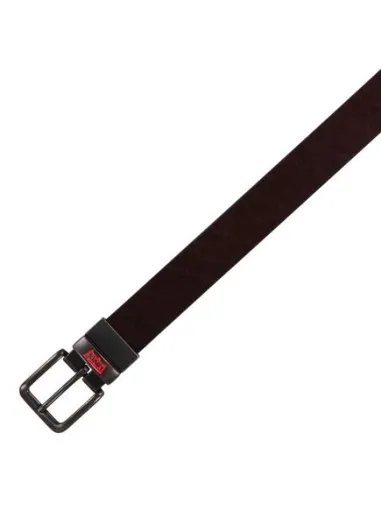 Reversible leather belt Black/Brown