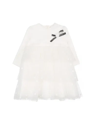 Abito jersey+tulle