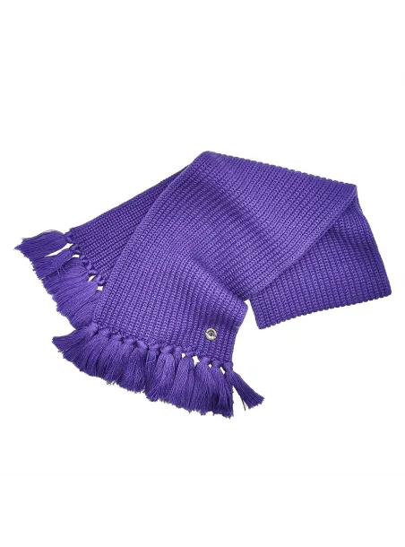 Wool ribbed scarf