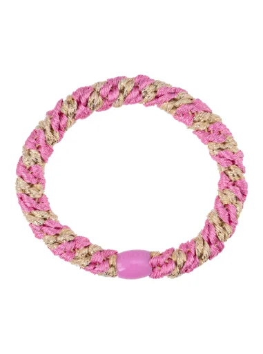 Elastico per capelli Rosa/Beige glitter