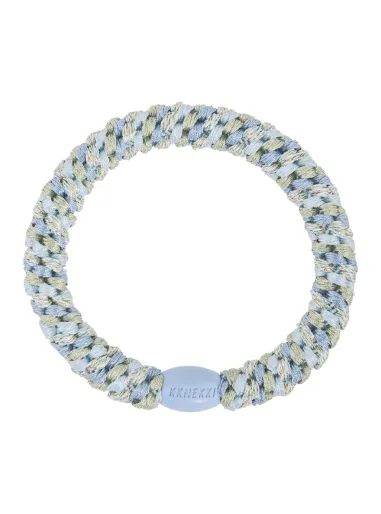 Elastico per capelli blue glitter