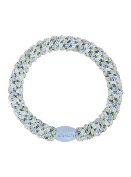 Elastico per capelli blue glitter