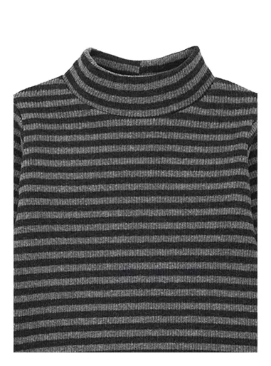 STRIPED T-SHIRT ANTHRACITE - 1+ IN THE FAMILY
