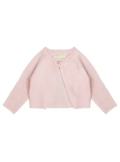 Cardigan lana rosa per bambina