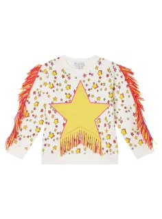 Sweatshirt with fringes