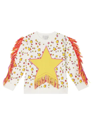 Sweatshirt with fringes