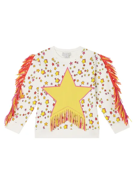 Sweatshirt with fringes