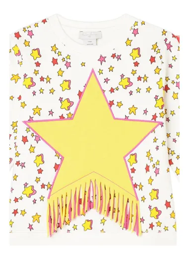 Sweatshirt with fringes