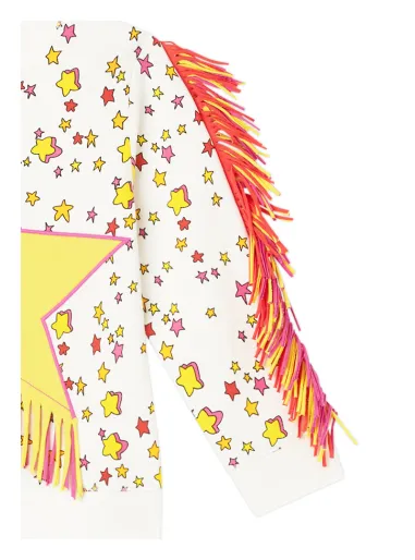 Sweatshirt with fringes