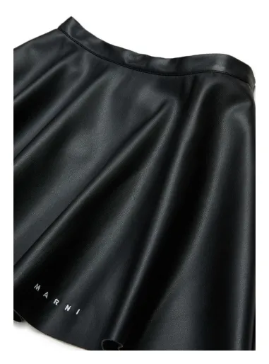 Faux leather skirt
