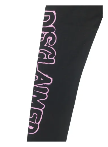 LEGGINGS CON STAMPA NERO