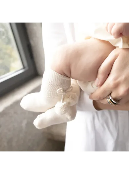 Socks with pompom