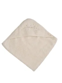 Baby towel with sheep embroidery  - Natura Pura