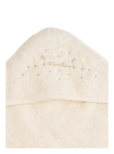 Baby towel with sheep embroidery  - Natura Pura
