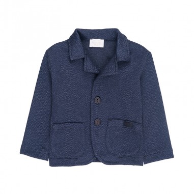 Nanan JACKET HERRINGBONE Blue I23101BL--Bl-nanan2324