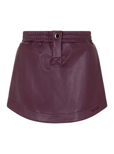 Faux leather skirt