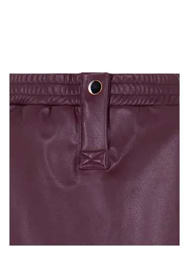 Faux leather skirt