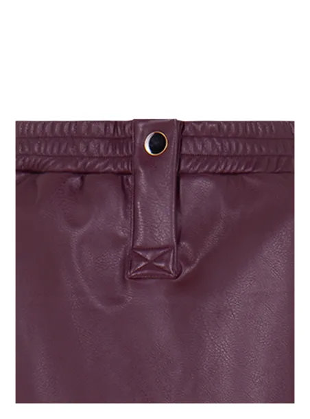 Faux leather skirt