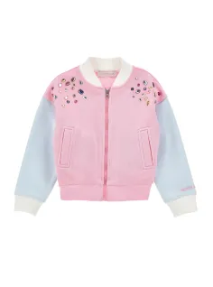 Cardigan sweatshirt bomber