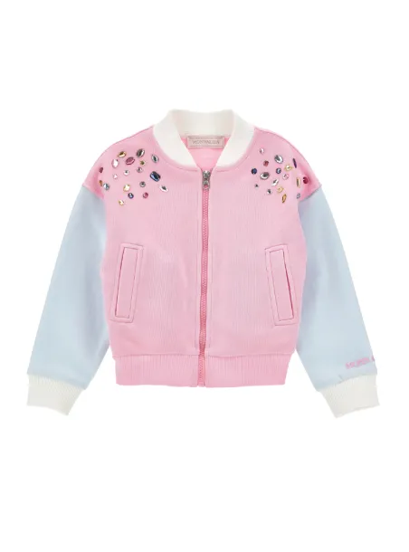 Cardigan sweatshirt bomber